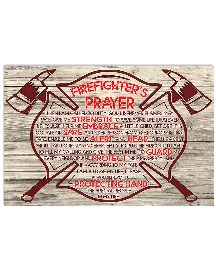 Firefighter When I am called to duty 36x24 Poster