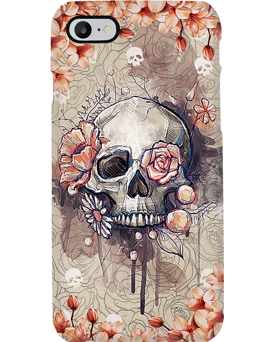 Radiologist Rose Skull Phone Case