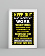 Keep out DJ at work 11x17 Poster lifestyle-poster-5