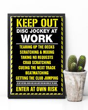 Keep out DJ at work 11x17 Poster lifestyle-poster-8