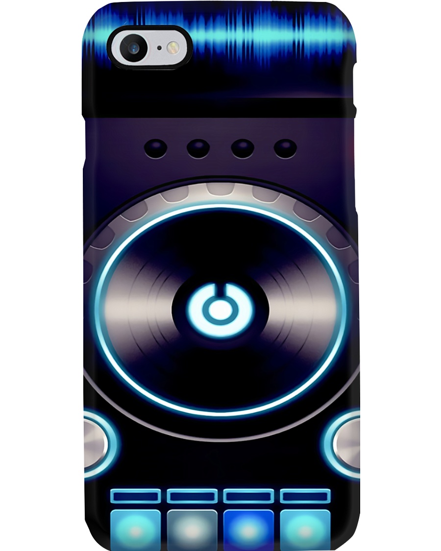 DJ Blue Vinyl Turntable Phone Case