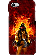 Firefighter Standing On Fire Phone Case i-phone-7-case