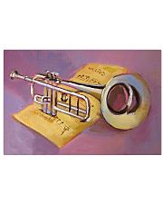 Trumpet Oil Painting 17x11 Poster front