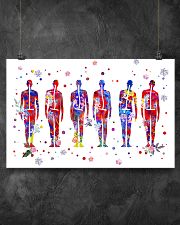 Physical Therapist Postures Art 17x11 Poster poster-landscape-17x11-lifestyle-12