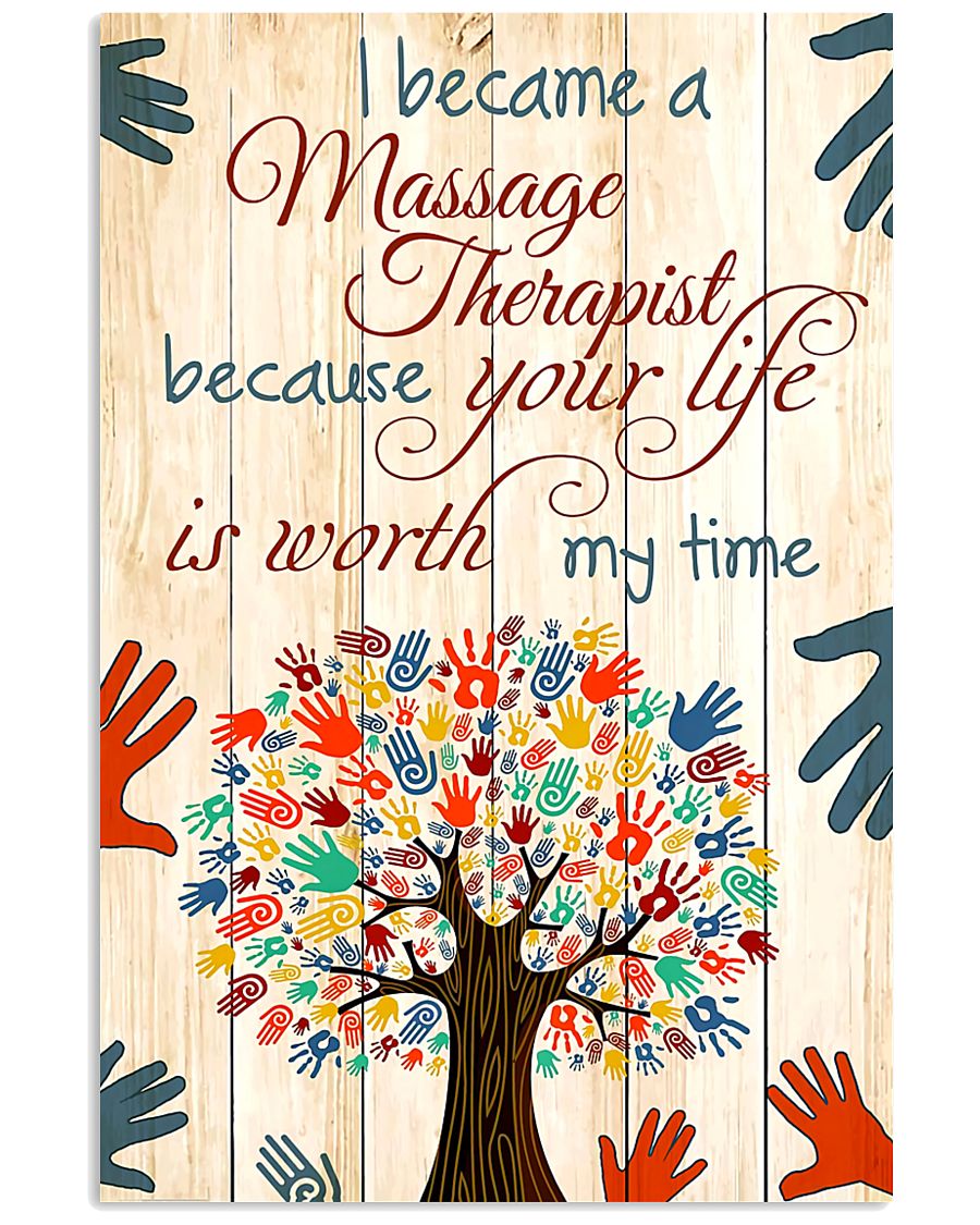 I Became A Massage Therapist 11x17 Poster