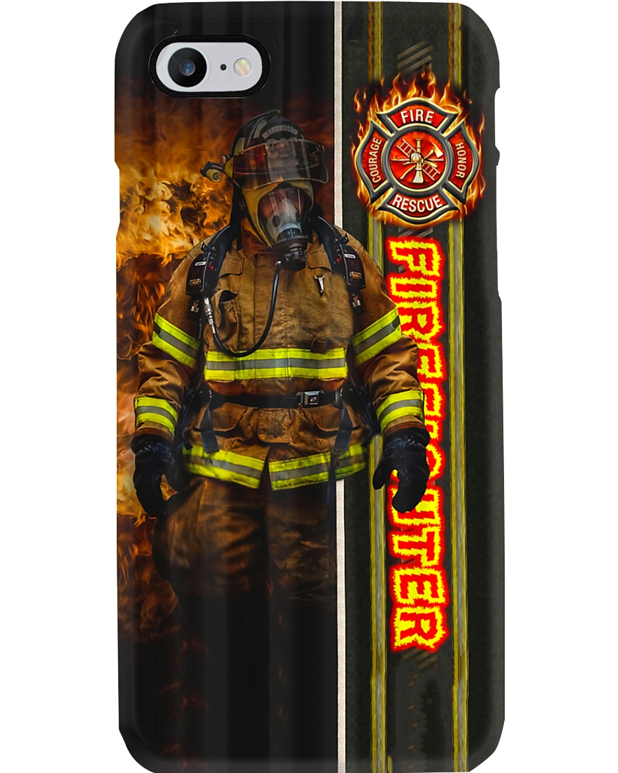 Firefighter Walking Out Of Fire Phone Case