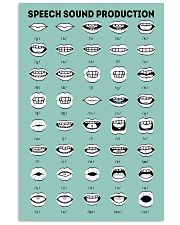 SLP Speech Sound Production 11x17 Poster front