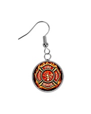Firefighter Proud Circle Earrings thumbnail