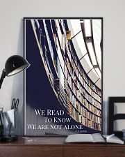 Librarian We Are Not Alone 11x17 Poster lifestyle-poster-2