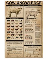 Farmer Cow Knowledge 11x17 Poster front
