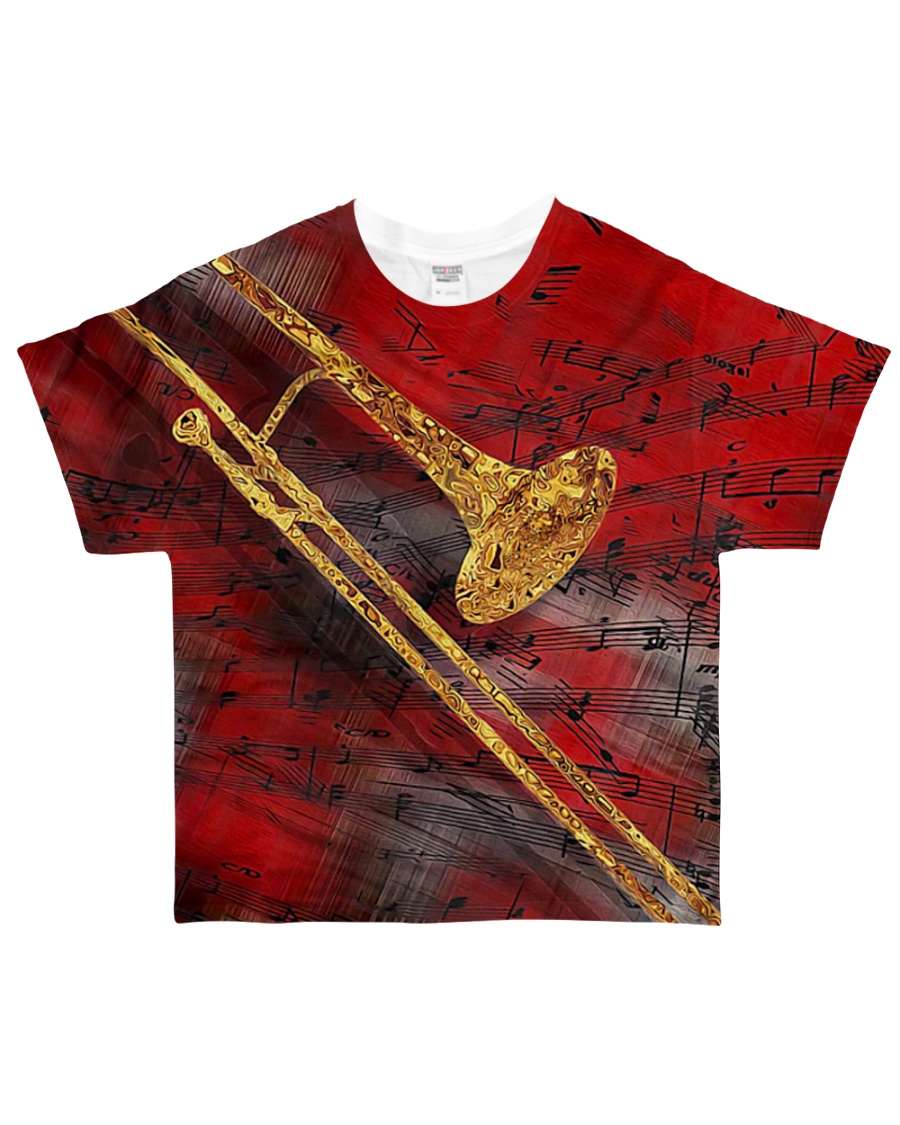 Trombone Art Red All-over T-Shirt