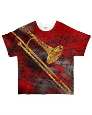 Trombone Art Red All-over T-Shirt front