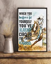 Horse Girl You've Already Circled The Third Barrel 11x17 Poster lifestyle-poster-3