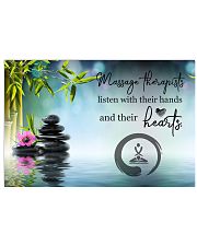 Massage Therapists listen with their hands 24x16 Poster front