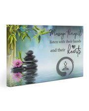Massage Therapists listen with their hands 30x20 Gallery Wrapped Canvas Prints thumbnail