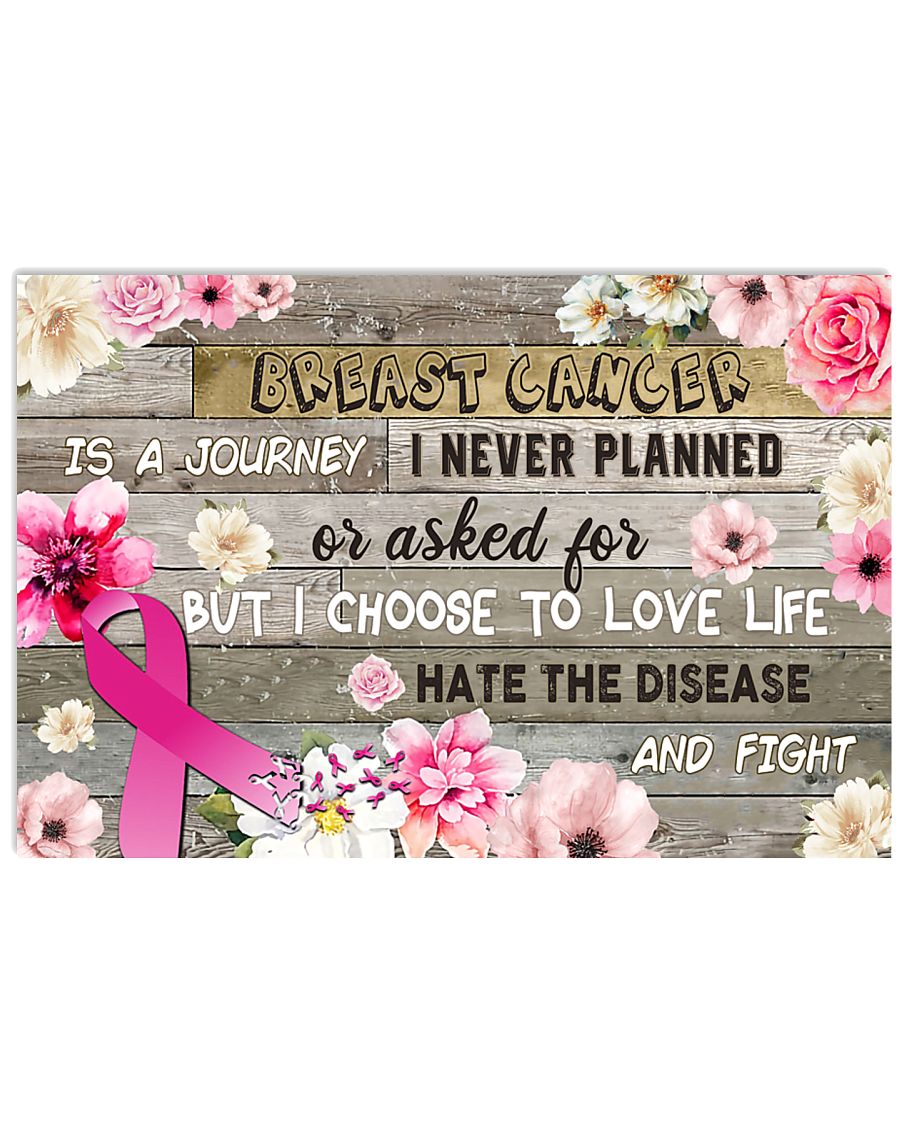 Breast Cancer Awareness I Choose To Live Poster 36x24 Poster