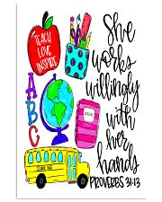 Works Willingly Teacher 11x17 Poster front