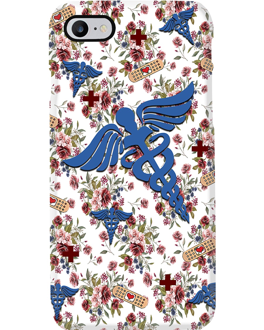 Beautiful Floral Caduceus CNA Phone Case