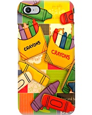 Teacher Color Crayons Phone Case i-phone-8-case