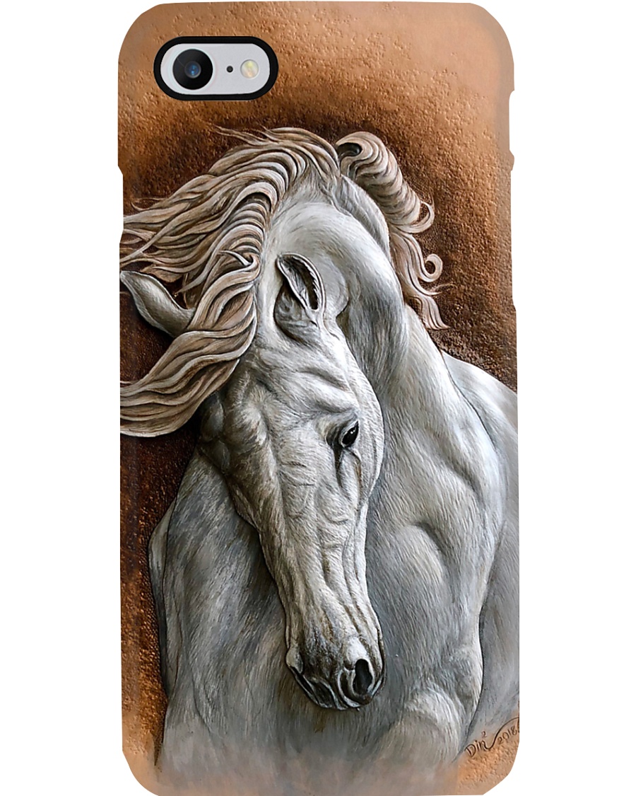 Horse Girl White Horse Phone Case