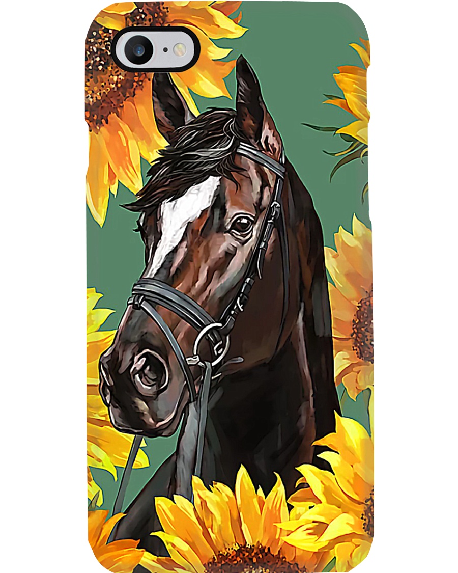 Horse girl - Sunflower Phone Case