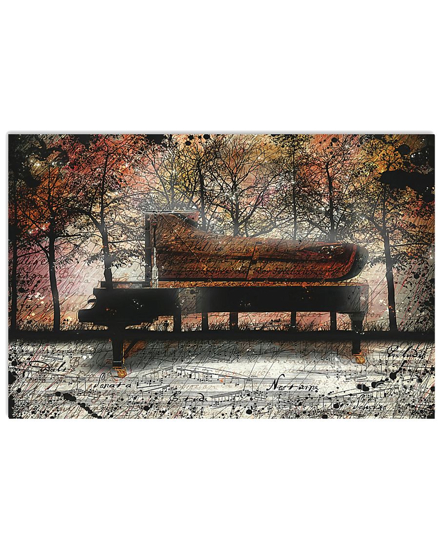 Pianist PIano in the forest Poster 17x11 Poster