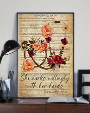 Physician Assistant She works willingly 11x17 Poster lifestyle-poster-2