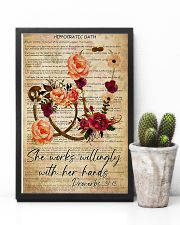 Physician Assistant She works willingly 11x17 Poster lifestyle-poster-8