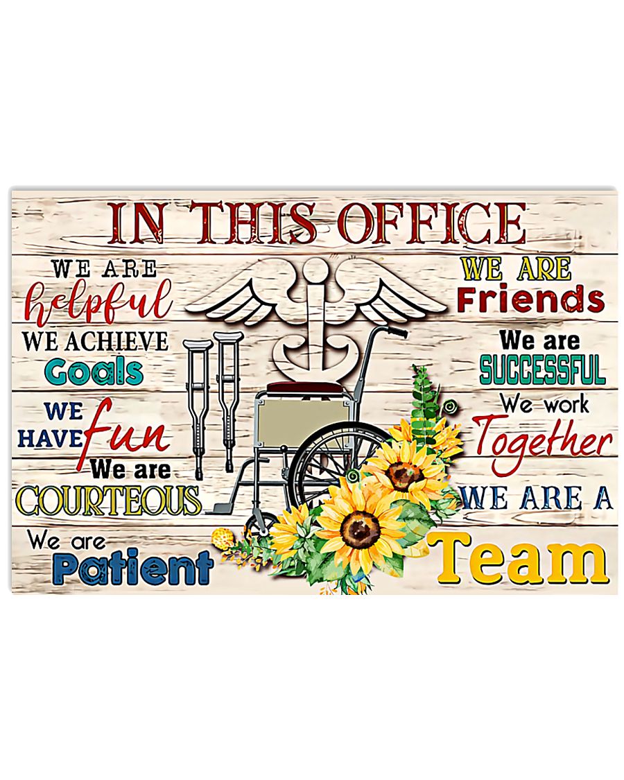 Occupational Therapists We Work Together 17x11 Poster