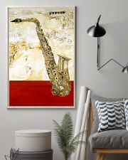 Saxophone Vintage Red Line 11x17 Poster lifestyle-poster-1