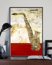 Saxophone Vintage Red Line 11x17 Poster lifestyle-poster-2