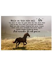Horse Girl - While on this ride call life 17x11 Poster front