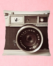 Photographer Camera Retro Square Pillowcase aos-pillow-square-front-lifestyle-22