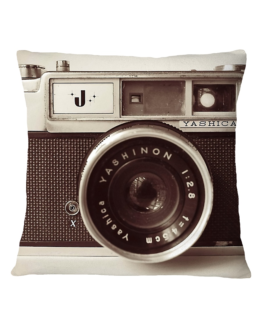 Photographer Camera Retro Square Pillowcase