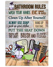 Hairdresser Bathroom Rules 11x17 Poster front