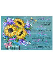 Faith Love Hope Family Suicide Prevention 17x11 Poster front
