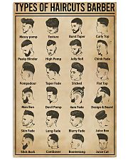 Types Of Haircuts Barber Hairdresser 11x17 Poster front
