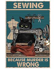 Sewing Because Murder Is Wrong 11x17 Poster front