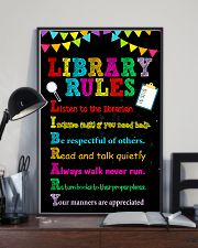 Librarian Library Rules 11x17 Poster lifestyle-poster-2