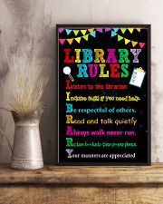Librarian Library Rules 11x17 Poster lifestyle-poster-3