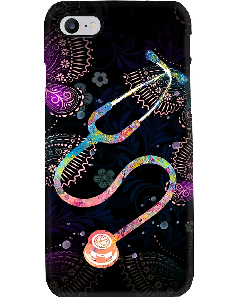 Art Flower Stethoscope CNA Phone Case