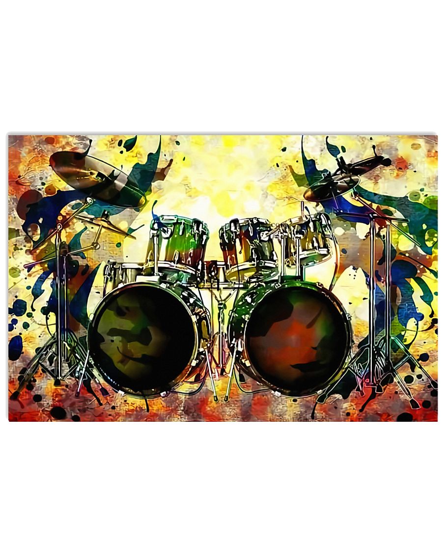 Drummer Colorful 17x11 Poster