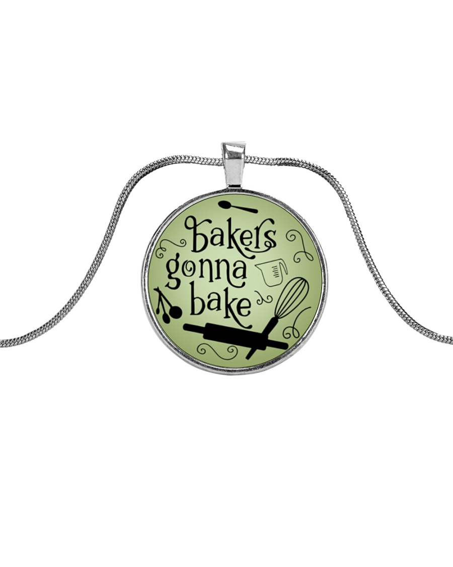 Bakers gonna bake Metallic Circle Necklace