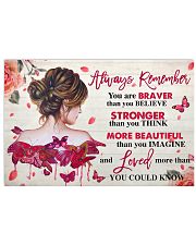 Breast Cancer Awareness Always Remember 17x11 Poster front