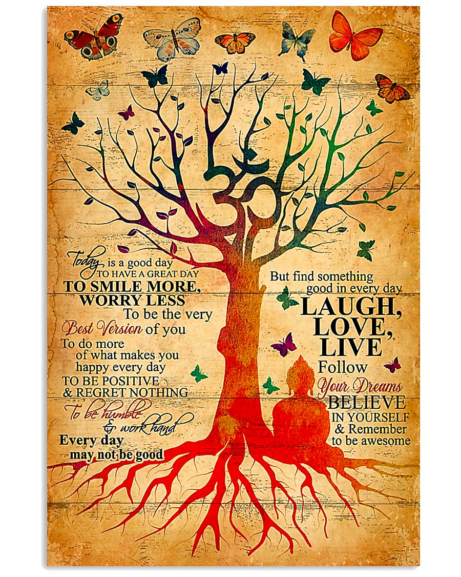 Yoga Today is a good day to have a great day 11x17 Poster