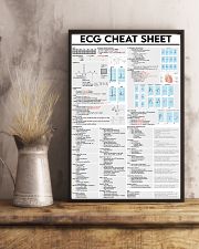 ECG Cheat Sheet Cardiologist 11x17 Poster lifestyle-poster-3
