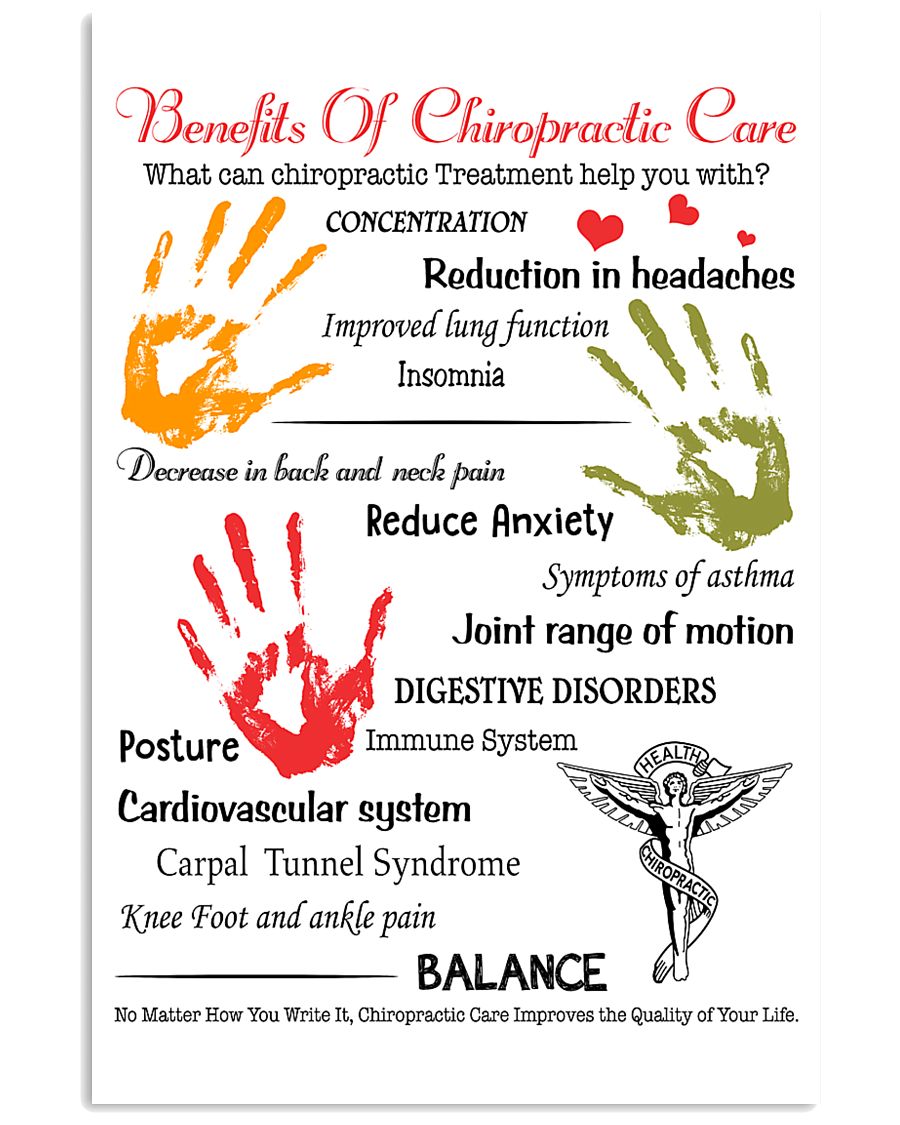 Chiropractor - Advantages Of Chiropractic Care 11x17 Poster