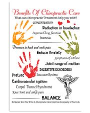 Chiropractor - Advantages Of Chiropractic Care 11x17 Poster front