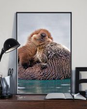 Hugging Otters Poster 16x24 Poster lifestyle-poster-2