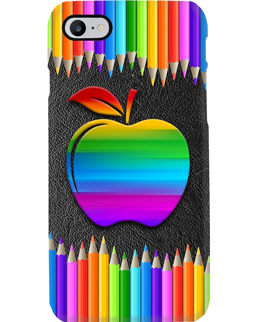 Teacher Rainbow Pencil Phone Case